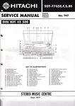 Service Manual For Hitachi SDT-7765. Fixed Price $14.16.