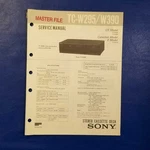 Sony TC-W295 TC-W390 Service Manual Original Paper Oem Repair Guide Usa. Fixed Price $19.96.