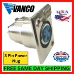Vanco CPJ-3X Cb Radio Power Plug Pin Female Jack Panel Heavy Duty Construction. Fixed Price $5.95.