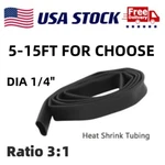 5-15FT Heat Shrink Tubing Wire Wrap Marine Tuner Cable Sleeves Black (1/4" Dia). Fixed Price $12.98.