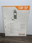 Sony ECM-15P Electret Condenser Microphone Service Manual Original Paperwork. Fixed Price $8.99.