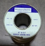 Vintage Western Electric 16 Gauge Copper Lashing Wire At 6157. Fixed Price $29.00.