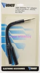 Vanco MY2F Auto Antenna Adapter Dual Motorola Jacks 1 Plug. Fixed Price $5.95.