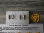 Philips GA-212/312 Turntable Lamps Kit W/ Detailed Instructions Ship Incl.. Fixed Price $24.50.