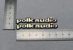 Polk Audio Speaker Badge Logo Emblem Premium Gold Pair With Self Stick Adhesive. Fixed Price $12.00.