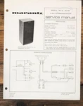 Marantz MS-10 DS-601 Speaker Service Data Sheet *original*. Fixed Price $9.97.