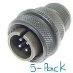 (5-PACK) Amphenol MS3106A14S-2P Circular Connector Plug Size 14S, Pos, Port. Fixed Price $49.99.