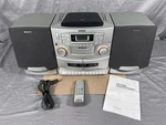 Sony Boom Box Cfd - ZW755 Cd Dual Cassette Tape Radio Fully Tested W/ Remote!. Fixed Price $139.00.
