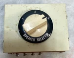 Vintage Realistic Stereo Speaker Selector Switch Radio Shack Item No. 40-130. Fixed Price $14.99.