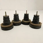 Fisher MT-720 Turntable Original Anti-vibration Rubber Feet W/ Screws Set Of 4. Fixed Price $17.99.
