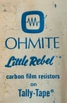 Nos Ohmite Little Rebel Carbon Film Resistors 1/2W 5% - Choose Your Value Qty!. Fixed Price $5.24.