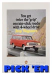 1966 Jeep Wagoneer 4X4 Original Vintage Magazine Advertisement Print Mcm. Fixed Price $5.25.