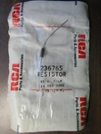 Vintage Rca Resistor 236765 Resister Metal Film 124,000 Ohms +-1% 1/4 W. Nos. Fixed Price $13.50.