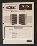 Superscope S-312, 2-WAY Air Suspension Speaker, Service Manual 1975 Marantz. Fixed Price $14.99.