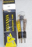 Type 56 Sylvania Engraved Base Vacuum Tube, Triplett 3444 Tested - Will Combine. Fixed Price $9.95.