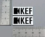 Kef Speaker Badge Emblem Logo Premium 3D Silver Pair With Self Stick Adhesive. Fixed Price $9.95.