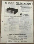 Sharp RT-3388A Cassette Deck Original Service Repair Manual. Fixed Price $24.94.