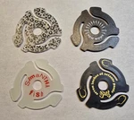 45 Rpm Record Adapters Of Artist & Specialty Designs (lot 56). Fixed Price $21.00.