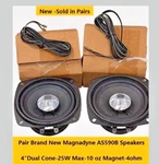 Brand New 2-PACK Magnadyne AS590B 4" Dual Cone Speaker Ohm 25 Watts 75HZ-16KHZ. Fixed Price $29.99.