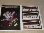 Sansui G-6700, G-5700, G-4700 Receiver Ad, 2 Pages, 1978, Frame It!. Fixed Price $9.99.