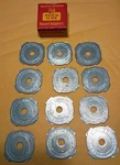 Vintage RS-46 Webster Chicago Metal Adapters For 45 Rpm Records Dozen 12 W/ Box. Fixed Price $17.99.