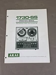 Akai 1730-SS Surround Stereo Tape Recorder Operators Manual D-5437. Fixed Price $74.95.