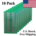 Pcb Prototyping Board, 10 Pack, Solderable, Half-size Breadboard Style, Tht, Smt. Fixed Price $29.95.