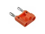 Pomona MDP-3 Stackable Double Banana Plug With Cable Guide, Solderless, Orange. Fixed Price $12.90.