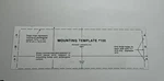 Mcintosh Mounting Template #100, 038-179. Fixed Price $20.00.