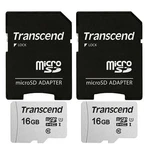 2 Units Transcend 16GB Class 10 Sdhc Memory Card With Adapter. Fixed Price $36.99.
