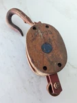 Vintage Western Block Co. H130B & Tackle Single Pulley. Fixed Price $36.00.