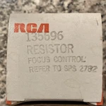 Rca Resistor Focus Control Model 135696 Mpn For Sps 2782. Fixed Price $7.00.
