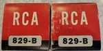 Pair Of Vintage/matched Rca 829-B Electron Tubes Unused Original Boxes. Fixed Price $50.00.