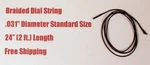 24" Dial Cord Braided Nylon Tuner String - Old Antique Vintage Tube Radio. Fixed Price $5.50.
