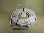 Vintage 1000V High Temperature Cloth Covered Wire Feet 6 Ga? Stranded White. Fixed Price $80.00.