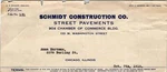 Antique 1916 Schmidt Construction Street Pavements Billhead Chicago BL1. Fixed Price $16.97.