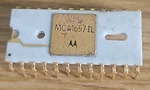 Gold White Ceramic Motorola MCM6571L Memory Character Generator Channel Mos. Fixed Price $64.95.