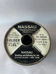 Nassau Pure White Rosin Core Solder 5LBS 40/60 Dia. 070 Western Electric At&t. Fixed Price $145.00.