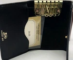Vintage Justin Leather Key Case Black Cowhide Nos Usa 6 Hook Western Wallet Hold. Fixed Price $29.99.