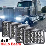Black 4PCS 4"X6" Led Headlights Hi-lo Beam For Western Star 4900 Semi 1981-2002. Fixed Price $99.99.
