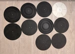 Lot 10 Genuine Turntable Rubber Heavyweight Mats Akai Technics Pioneer Yamaha. Fixed Price $89.00.