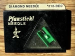 212-DEC Diamond Needle Stylus Nos Mfg. By Audio Technica For ATN-112EP, P-mount. Fixed Price $33.00.
