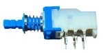 Alps Push Button Silver Plated Latching Switch 2PDT. Fixed Price $7.00.