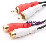20M 60FT Twin Phono Extension Cable Gold Dual Rca To Female Sockets Extend. Fixed Price $19.99.