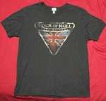 Rock Roll Hall Of Fame British Invasion Union Jack Guitar Graphic T-shirt Xl. Fixed Price $19.99.