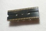 QTY(2) Emc 40-DIP Hi-rel Wire Wrap Ic Socket All Gold Beryllium Contacts Nos. Fixed Price $6.50.