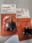 Lafayette Center Off Toggle Switch Nos, Dpdt 6 Amps At 125 Vac. Fixed Price $16.00.