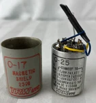 Vintage Utc Trw Ouncer Audio Input Transformer O-25 + Magnetic Shield O-17. Fixed Price $130.00.