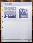 Teac A-6600 Reel To Service Manual *original*. Fixed Price $49.97.