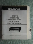 Sanyo Dcx 3250K Service Manual Original Repair Book Stereo Receiver 17 Pages. Fixed Price $37.50.